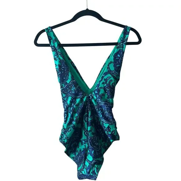 Zimmermann Tiggy Plunge Circle Link One-Piece Swimsuit NWT Size 4
